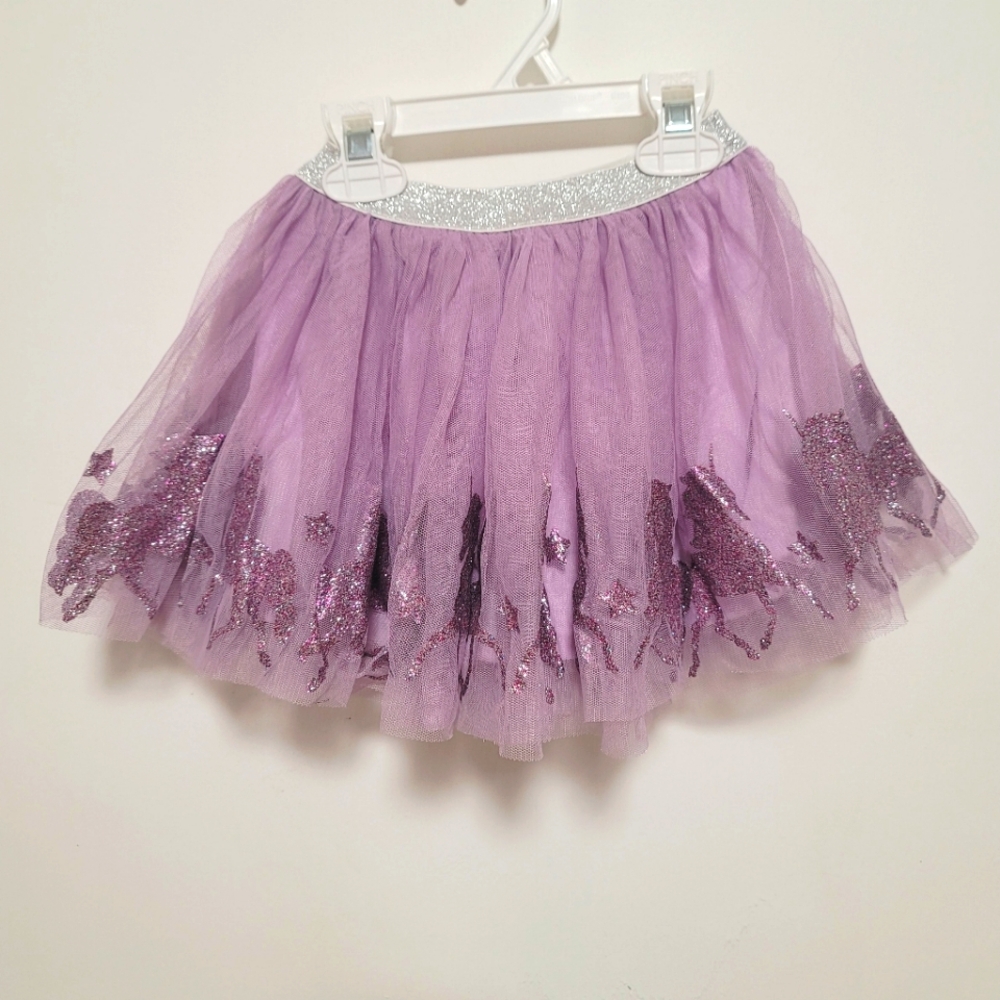 Zunie Purple Sparkly Unicorn Tutu Skirt Girl's Size 2T/3T